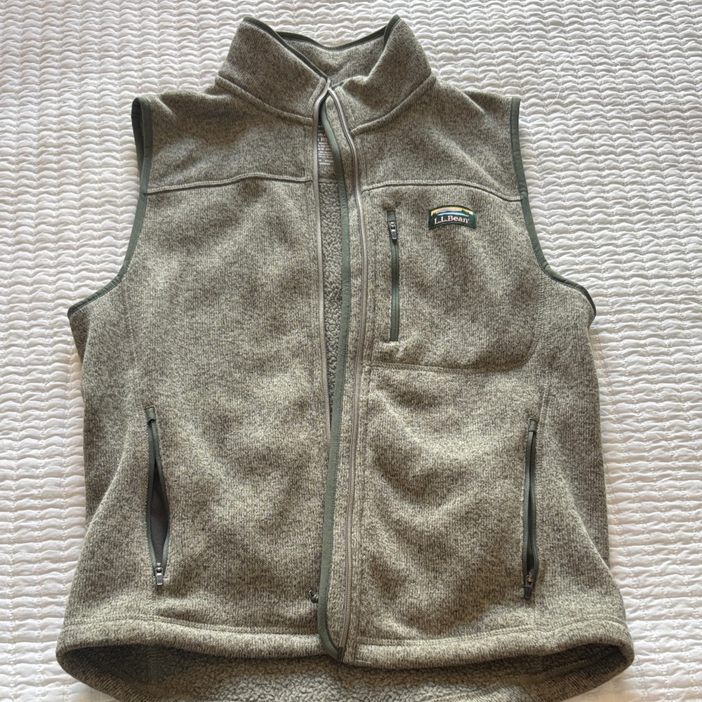 L.L. Bean Gray Fleece Vest